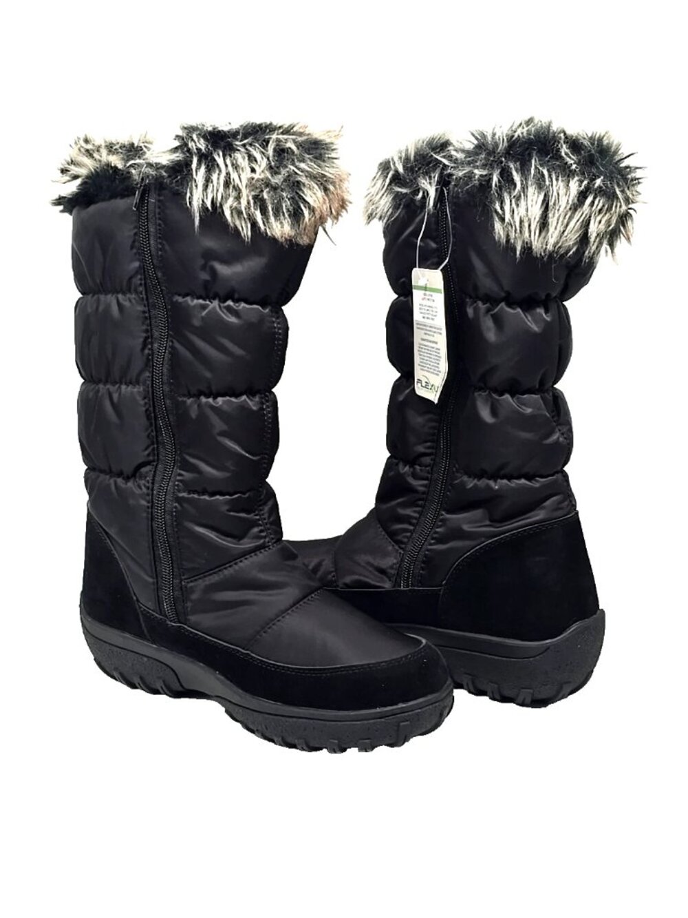 Flexus Vanish Zip Waterproof Snow Boot Black Women's Size US 9.5M EU40